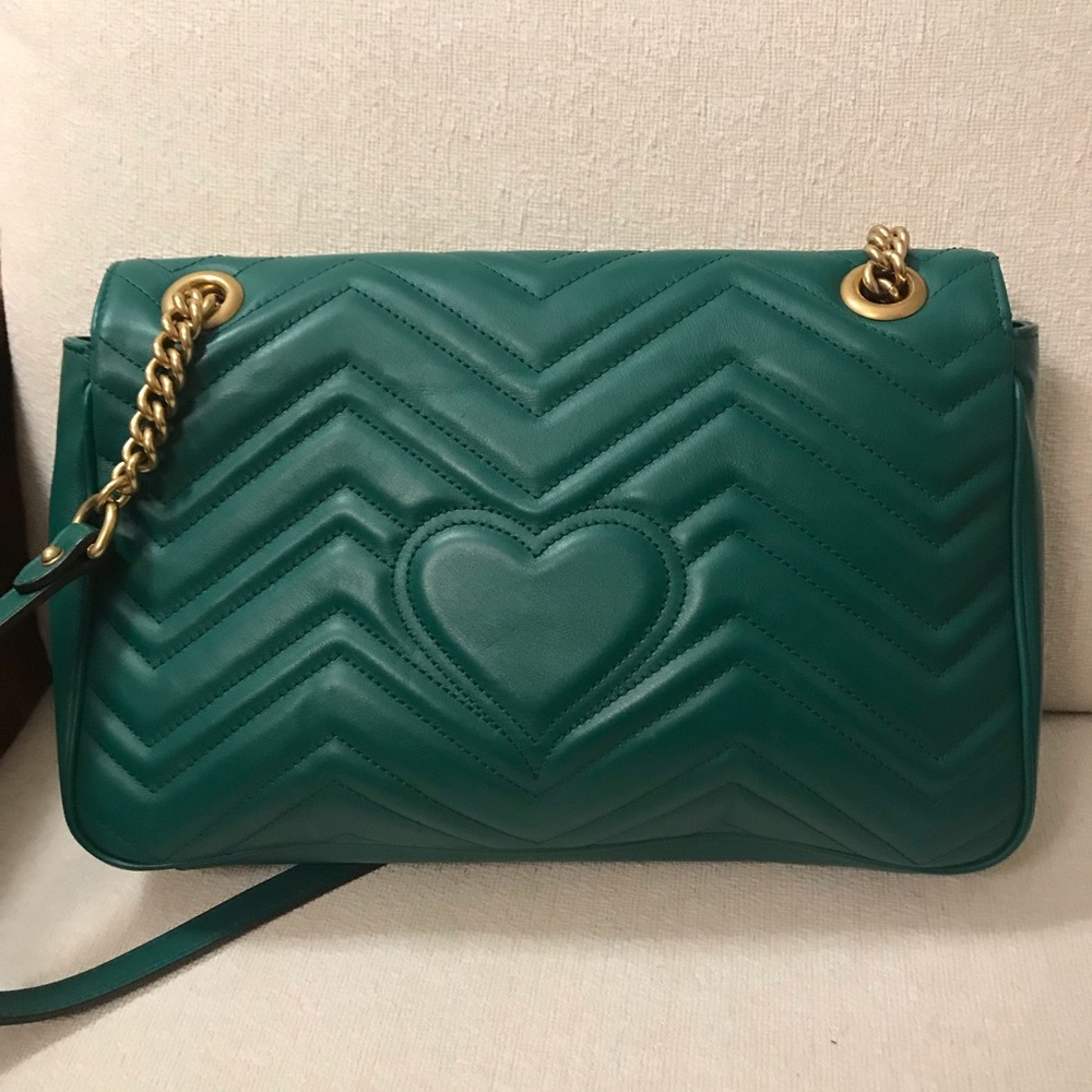 Authentic Gucci Medium Marmont Shoulder Flap Bag - Picture 4 of 8